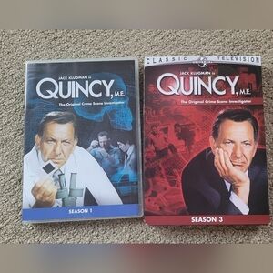 Quincy, M.E. Seasons 1 & 3 DVD Bundle Set/ True Crime Medical TV Show
